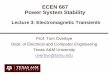 ECEN 667 Power System Stabilityoverbye.engr.tamu.edu/wp-content/uploads/sites/146/2019/...ECEN 667 Power System Stability Lecture 3: Electromagnetic Transients Prof. Tom Overbye Dept