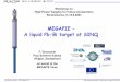 MEGAPIE – A liquid Pb-Bi target at SINQ · 2003-09-15 · Paul Scherrer Institut • 5232 Villigen PSI BNL-Ronkonkoma/WS on High-Power Targetry, 9.2003 /GF34 Workshop on High-Power