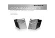COMPANION 2 · 2016-02-16 · 3 Important Safety Information ... Setting UpWhere to put your Companion ® 2 speakers Bose designed these speakers to sit on your desk, where their