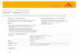 PRODUCT DATA SHEET Sika® Inject-215 · Sika® Inject-215 is used to seal water-bearing cracks and voids. Sika® Inject-215 is used for curtain/membrane injections in damp or water