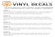 Vinyl Decal Application Instructions - 2019-08-25آ  Title: Vinyl Decal Application Instructions Created