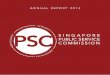 PSCCOMMISSION SINGAPORE PUBLIC SERVICE · ANNUAL REPORT 2014 SINGAPORE PUBLIC SERVICE PSC ... We will continue to discharge this role so that the integrity of the Public Service is