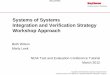 Systems of Systems Integration and Verification Strategy … · 2017-05-18 · NDIA Test and Evaluation Conference Tutorial March 2012 2 Abstract Systems Integration and Verification