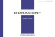 Acetal Copolymer DURACON · 2016-02-17 · material processing. For safe handling of materials we supply, it is advised to refer to the Material Safety Data Sheet “MSDS” of the
