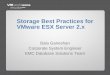Storage Best Practices for VMware ESX Server 2 · 2006-03-22 · Storage Best Practices for VMware ESX Server 2.x Bala Ganeshan Corporate System Engineer EMC Database Solutions Team