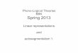 Phono-Logical Theories BBK Spring 2013¡l-ea-3.pdfManner features Manner features: The features that specify the manner of articulation. [+/− continuant] Continuant features describe