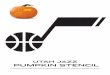 UTAH JAZZ PUMPKIN STENCILUTAH JAZZ PUMPKIN STENCIL Carve out the dark area above once it is placed on your pumpkin. Kids, remember to have adult supervision when carving!