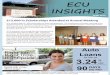 ECU INSIGHTS · 2019-04-04 · ECU INSIGHTS APRIL 2019 $12,000 in Scholarships Awarded at Annual Meeting ECU awarded eight $1,500 scholarships to deserving graduates. The scholarship