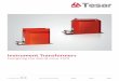 Instrument Transformers · Instrument Transformers Energizing the World since 1979. 2 Sustainability. 3 Our Philosophy 4 Product Overview 5 CEI - UNEL CT 6 Brick Type CT 10 DIN CT
