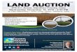 A-3148 LAND AUCTION - Farmers National• Grain storage bins Contact Agent for Property Showing Property Description: Quality farm ground in a strong agricultural community. Tract