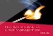 The Boardâ€™s Role in Crisis Management - Osler, Hoskin & Harcourt 2016-05-18آ  THE BOARDâ€™S ROLE IN