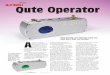 REVIEW Qute Operator 2Qute HFW... · 2015-09-15 · to the instruction manual on a regular basis at first until you memorise the various colour codes. Qute Operator The round window