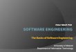 SOFTWARE ENGINEERING - IITmileff/sweng/Chapter1.pdf · Software Engineering 10th Edition, 2012. ... ⦿Not a good model for complex and object-oriented ... Reuse-oriented software