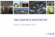 VINCI AIRPORTS INVESTOR DAYFile/VINCI-Investor_day-VINCI_Airports.pdf · VINCI AIRPORTS INVESTOR DAY Lisbon, 14 November 2014 . 2 Disclaimer This presentation may contain forward-looking
