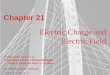 Electric Charge and Electric Field - NJIT SOStyson/P122-ECE_Lecture1_Ch21.pdf · 2015-01-21 · Electric field • A charged body produces an . electric field. in the space around