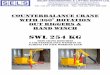 SWL 254 Kg - LiftingSafety...SWL 254 Kg THIS CRANE Requires 9 Counterbalance weights to achieve its safe working load. Hydraulic Pump ... Adjust each levelling jack, so that a small
