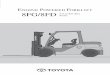 Engine Powered Forklift 8FG/8FD 3.5 to 8.0 Ton Series · 4 4,000 kg MAIN VEHICLE SPECIFICATIONS Manufacturer TOYOTA TOYOTA Model 8FG40N 8FD40N Load Capacity kg 4000 [4500] 4000 [4500]