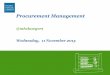 Procurement Management - Mason Hayes & Curran...Procurement Management @mhclawyers Wednesday, 11 November 2015 Welcome Catherine Allen Partner, Public & Administrative Law Speakers