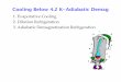 Cooling below 4K-adiabatic demag - University of …...Cooling Below 4.2 K-Adiabatic Demag Refrigeration Methods for Very Low Temperatures Adiabatic Decompression 1. Compress gas isothermally