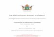 THE 2017 NATIONAL BUDGET STATEMENT - … Zimbabwe...Treasury will, however, continue to provide Quarterly Treasury Bulletins, capturing quarterly macro-economic and fiscal developments,