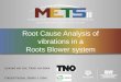 Root Cause Analysis of vibrations in a Roots Blower …turbolab.tamu.edu/wp-content/uploads/sites/2/2018/08/...Verification of vibration levels • Significant reduction on piping