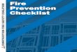 Construction Fire Prevention Checklist  · Web viewMoreover, compliance with this checklist may reduce loss even if a fire occurs. Factors that should be considered in a fire prevention