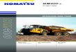 ARTICULATED DUMP TRUCK · With a powerful Komatsu EU Stage V engine, the advanced Komatsu Traction Control System, selectable working modes for on-demand performance adjustments,