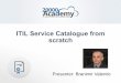 ITIL Service Catalogue from scratch...ITIL Incident Management Process Demystified Author Branimir Valentic Created Date 10/21/2015 5:24:27 PM 