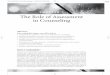 CHAPTER 1 The Role of Assessment in Counseling · 2013-01-28 · Chapter 1 † The Role of Assessment in Counseling 3 by the Chinese emperor ( Cohen & Swerdlik, 2002 ; Gregory, 2007