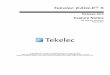 Tekelec EAGLE - Oracle · 2014-10-17 · EAGLE 5 ISS Release 43.0 Feature Content Introduction Feature notices are distributed to customers with each new release of software. This