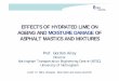 EFFECTS OF HYDRATED LIME ON AGEING AND ......ResearchMethodology: Testing Programme Filler Tests and Characterisation 106 2. Particle shape and texture properties • Particle shape