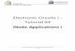 Electronic Circuits I - Tutorial 03draelshafee.net/Fall2016/electronic-circuits-i---tut-03.pdfDr. Ahmed ElShafee, ACU : Fall 2016, Electronic Circuits I -4 / 13 - 6 In the practical