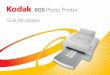 805 Photo Printer - resources.kodak.com...imágenes frente a las marcas de huellas dactilares. La impresora 805 es el modelo más reciente de impresoras de sublimación de tinta de