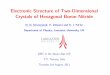 Electronic Structure of Two-Dimensional Crystals of Hexagonal … · 2013-08-14 · Electronic Structure of Two-Dimensional Crystals of Hexagonal Boron Nitride N. D. Drummond, V