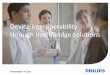 Device interoperability through IntelliBridge solutions...IntelliBridge solutions •A family of hardware, software and service solutions providing interoperability between patient