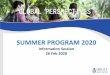 SUMMER PROGRAM 2020undergrad.bm.ust.hk/files/exchange/Summer Program Info...Summer Program Overview Eligibility • Year-1, Year-2, or Year-3 students • SBM undergraduate students
