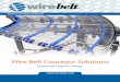 Hygienic Conveyor Solutions...Wire Belt’s answer is a positively driven non-slip spreader or converger using Ladder-Flex™ stainless steel belting. The conveyor comprises rows of