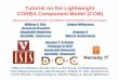 Tutorial on the Lightweight CORBA Component …...Tutorial on the Lightweight CORBA Component Model (CCM) Industrializing the Development Distributed Real-time & Embedded Systems Other