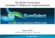 The Agilent Technologies · The Agilent Technologies SureSelect™ Platform for Target Enrichment Focus your next-gen sequencing on DNA that matters Amparo Dávila. Especialista de