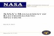 Final Report - IG-17-012RESULTS IN BRIEF NASA’s Management of Electromagnetic Spectrum March 9, 2017 NASA Office of Inspector General Office of Audits IG-17-012 (A-16-012-00) NASA