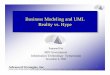 Business Modeling and UML Reality vs. Hype€¦ · • UML has become the modeling standard • UML diagrams are state-of-the-art and superior to other types of diagrams • All modern