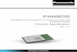 PAN9026 Wi-Fi Dual Band 2.4 GHz and 5 GHz and ... Sheets/Panasonic...PAN9026 Wi-Fi/Bluetooth Module 2 Overview Product Specification Rev. 1.2 Page 8 2 Overview The PAN9026 is a dual