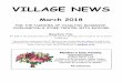 FOR THE PARISHES OF CHARLTON MUSGROVE, CUCKLINGTON … · VILLAGE NEWS March 2018 FOR THE PARISHES OF CHARLTON MUSGROVE, CUCKLINGTON & STOKE TRISTER WITH BAYFORD Benefice Fair 9th