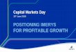 POSITIONING IMERYS FOR PROFITABLE GROWTH ... POSITIONING IMERYS FOR PROFITABLE GROWTH Capital Markets