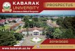 A S R E A V K UNI KABARAK PROSPECTUS ... - Kabarak University · Kabarak University was awarded its charter on 16th May 2008 by the 3rd President of Kenya, ... Nakuru Kenyatta Avenue