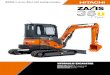 ZAXIS-3 series Zero tail swing versiontiongleehuat.com/FileStore/product/Catalog93.pdf · 2016-01-27 · Split hydraulic hoses are used for quick replacement. *When using the floor