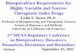 Highly Variable and Narrow Therapeutic Index Drugsrbbbd.com/Files/c41de1c8-8c06-456f-a689-7a2ea238e07b.pdf · 2015-10-27 · Bioequivalence Requirements for Highly Variable and Narrow