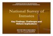 Integration RTD-National Survey of Inmates · information on access to justice of inmates prior to and during confinement in national penitentiaries and provincial, district, city