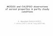 MODIS and CALIPSO observations of aerosol properties in partly cloudy conditions · 2016-07-29 · MODIS and CALIPSO observations of aerosol properties in partly cloudy conditions