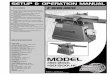 SETUP & OPERATION MANUAL - General InternationalThe manual’s purpose is to familiarize you with the safe operation,basic function,and features of this jointer as well as the set-up,